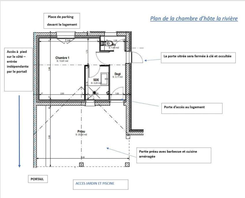 Chambre D Hote La Riviere 45M2 Jardin Et Piscine Aigrefeuille-dʼAunis Exterior foto